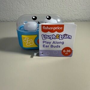 Fisher-Price Laugh & Learn Play Along Ear Buds - Blue & White